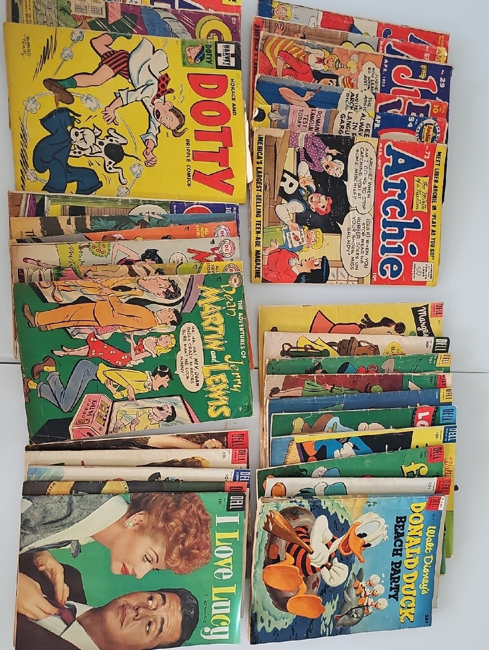 Vintage Comic Book Lot – 29 Issues – 1940s–1950s – Dell, DC, Harvey & More